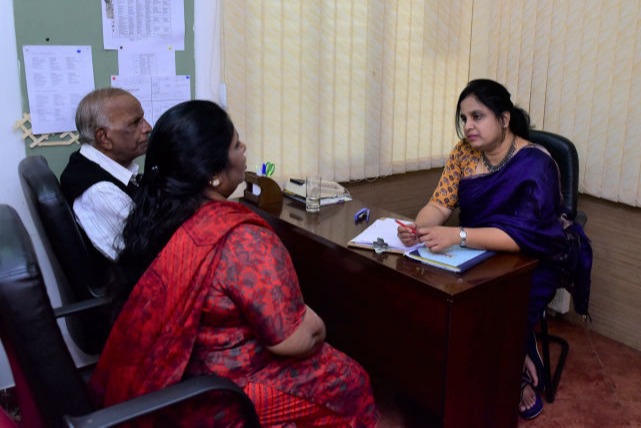A memory screening with a Psychiatrist at NMT's Residential Care Centre, Kasturinagar