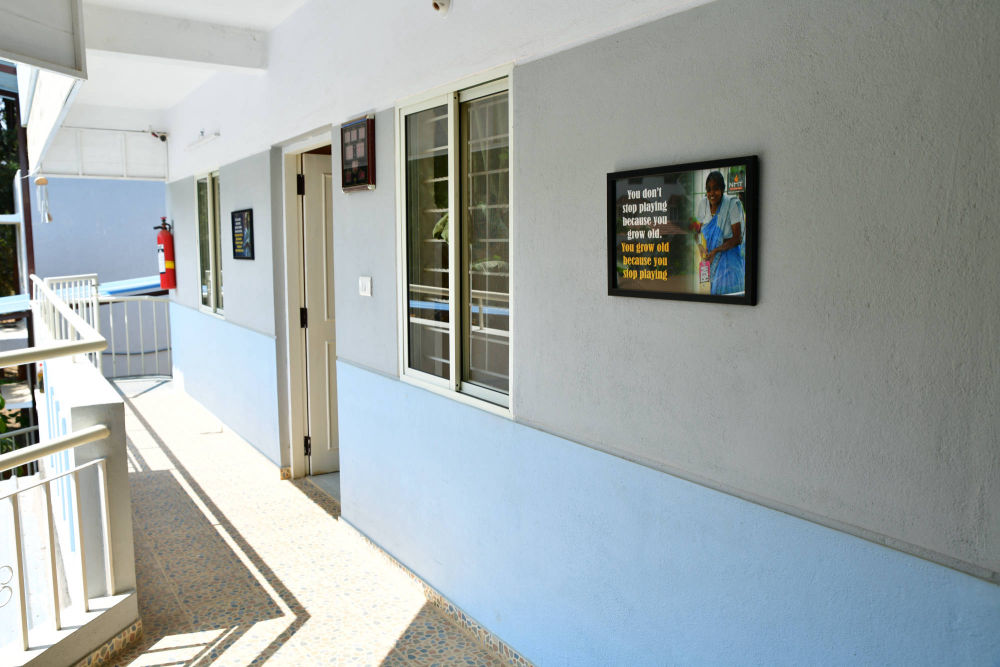 The first floor has wide corridors and spacious rooms