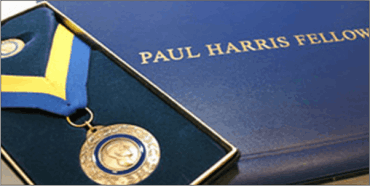 Paul Harris Fellowship for Nightingales Medical Trust in 2005 by the Rotary Club